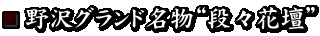 野沢グランド名物“段々花壇”